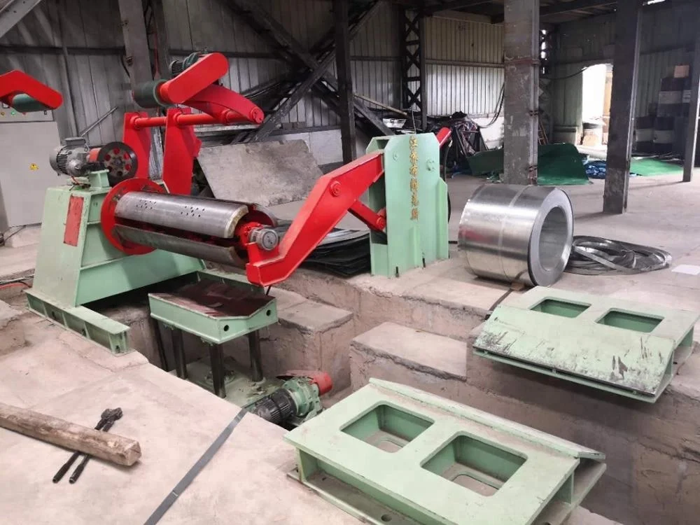 
SS CR HR GL AL metal steel coil slitting longitudinal cutting shearing recoiling line slitter machine equipment device 