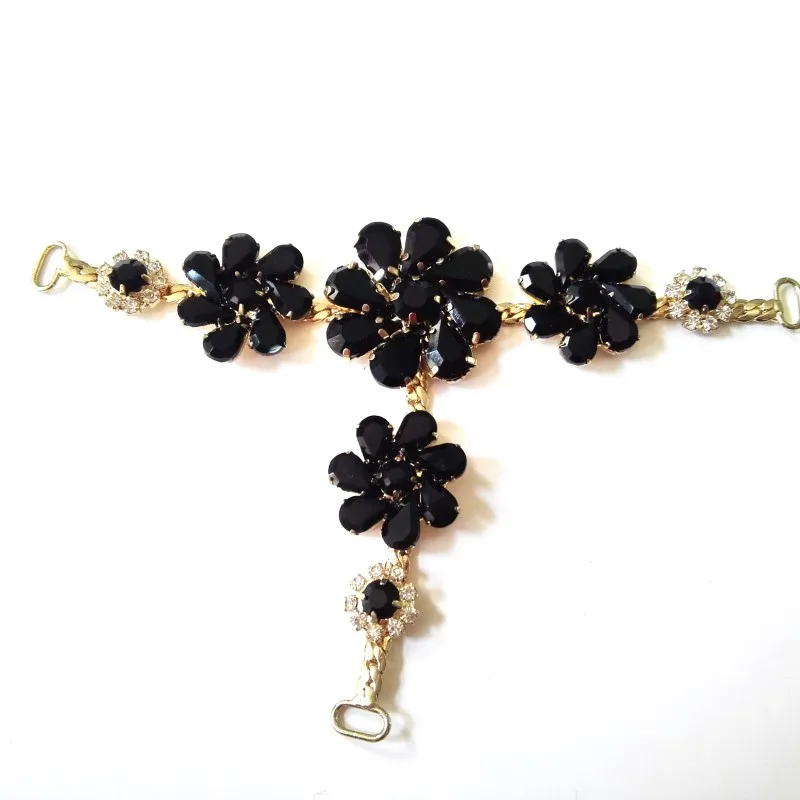 Newest Flower Acrylic Rhinestone Shoes Accessories Decoration