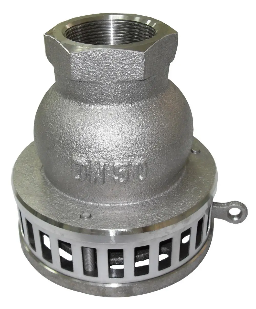 
Foot valve for pump station with stainless steel, ductile iron and cast iron material 