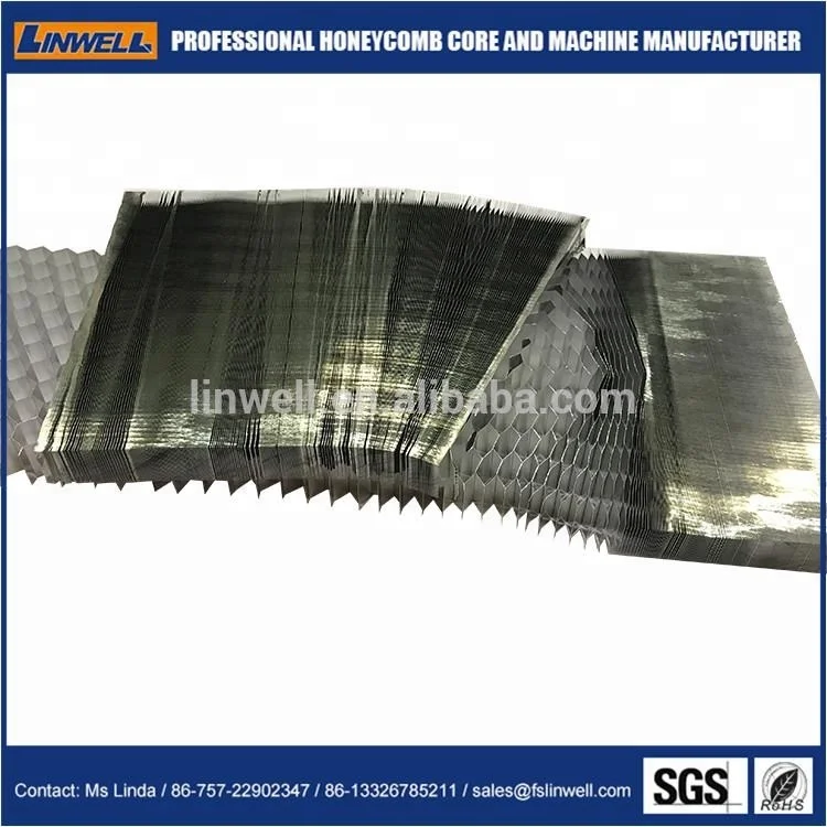 Unexpanded aluminum honeycomb slice block from Linwell