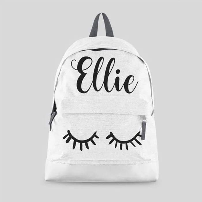 
Personalized Lashes Backpack Kids School Rucksack Monogram 