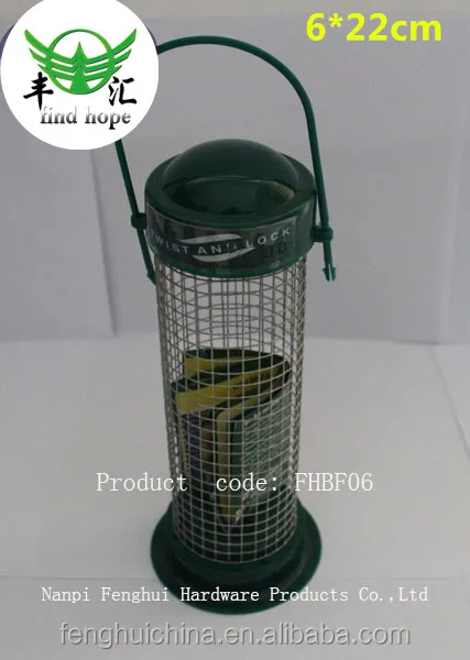 
plastic peanut / seed bird feeder 