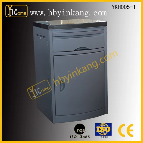 PP material factory offered hospital bedside cabinet  ,medical table for patient ,storage box