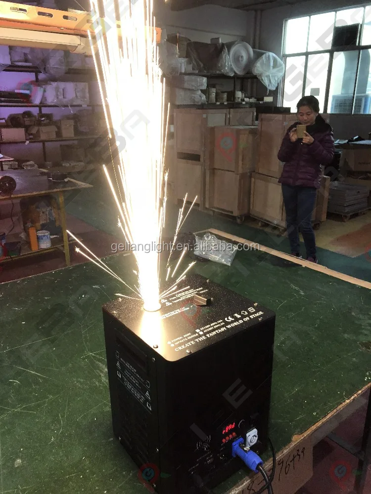Spark flame machine fireworks effect for stage party dj celebration