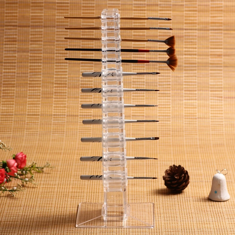 Nadeco Acrylic makeup brush holder, nail art tools display