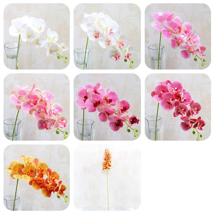 D1144 Factory Direct Artificial Flower Orchid New Design Real Touch Orchid Wholesale For Decoration