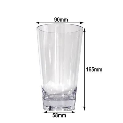 Polycarbonate Tumbler Drinking Beer Water Cup Glass Clear Acrylic Plastic Restaurant Camping Free OEM Modern Acceptable