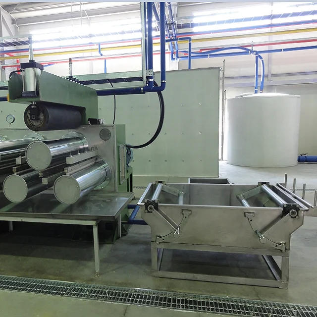 Погружная Ванна и первая поилка для двухкомпонентной линии автоматизации волоконного производства (гибкая)