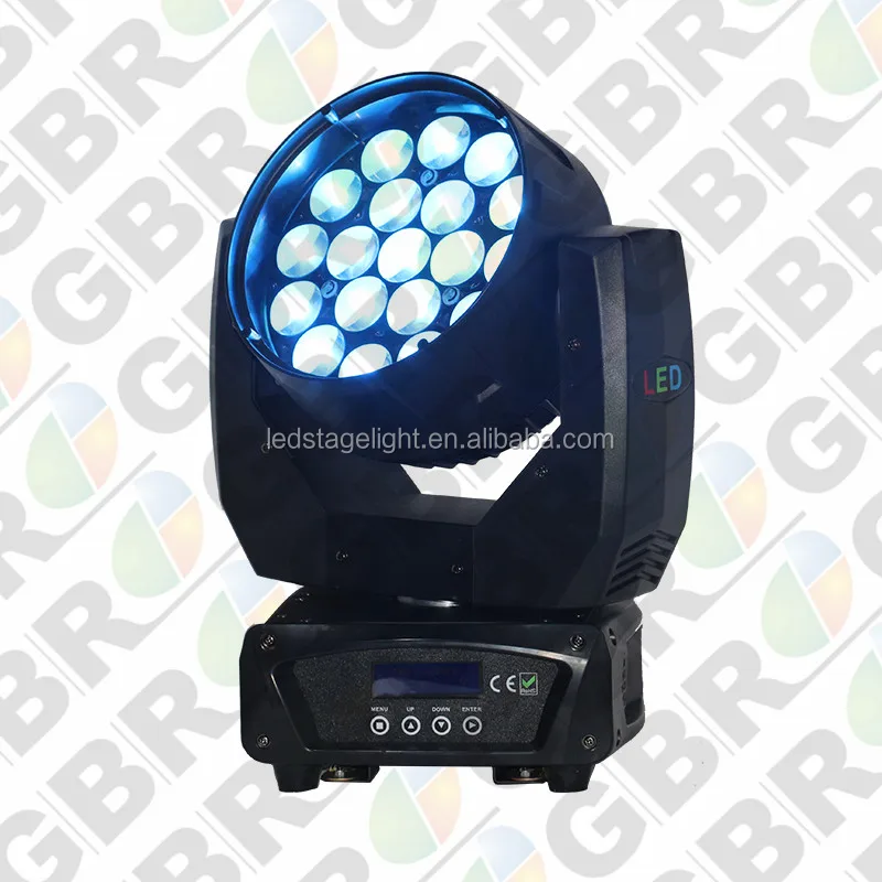 GBR World Class!!! RGBW 19pcs 15w Aura LED Beam led moving head zoom