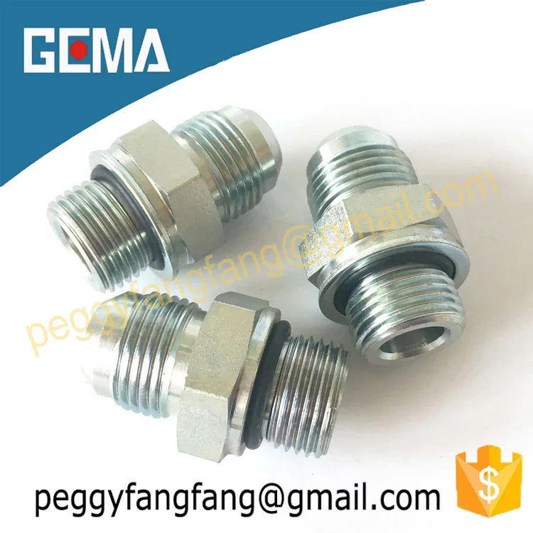 1CG Stainless Steel High Pressure Metric Male Thread / Bsp O-Ring Sealing Carbon Steel Pipe Fitting