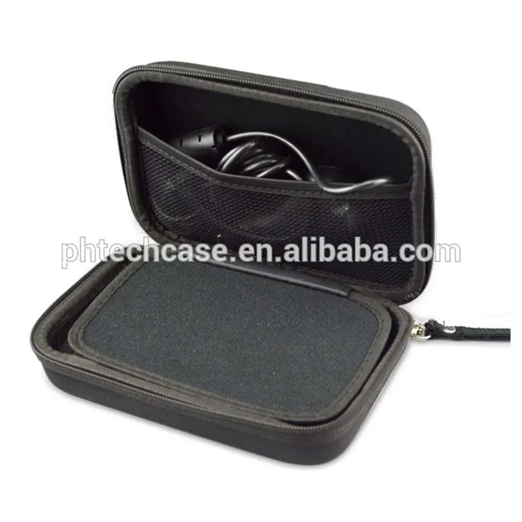 Black EVA hard storage case for 5 inch GPS