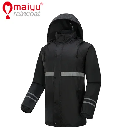
Maiyu durable 100%waterproof men raincoat 