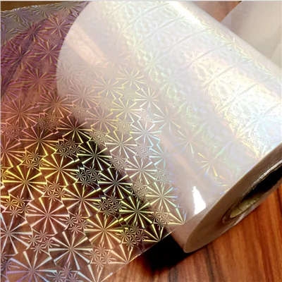 Paper printing cast & cure film bopp film holographic packaging printing material