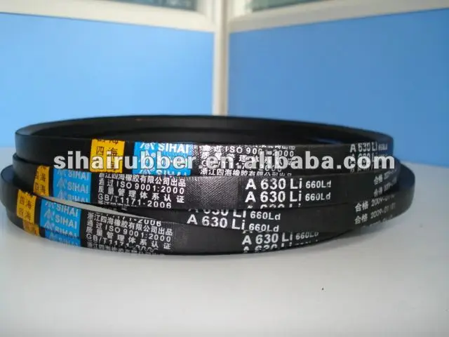 B Type Natural Rubber Belt Factory Price Sale Washing Machine Variable Speed Rubber Drive V Belt