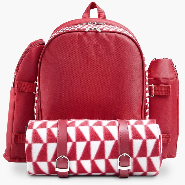 Уличный рюкзак для пикника на 4 человека, Сумка с одеялом