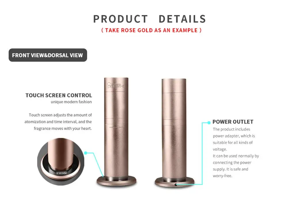 Cylinder Aroma Diffuser Humidifier High Quality For School Office, CEO Office, meeting room