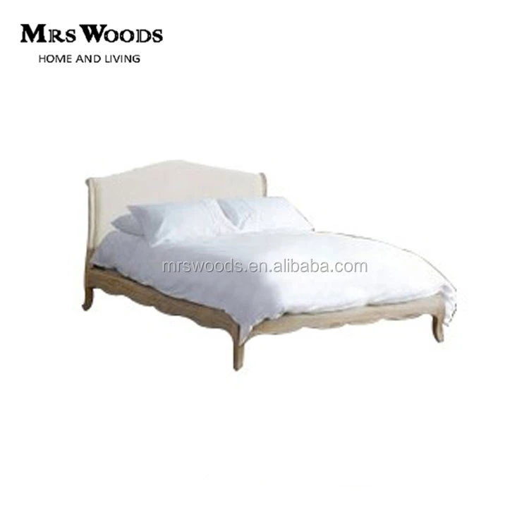 Кровать с обивкой из французского дуба, размер king, В фермерском стиле