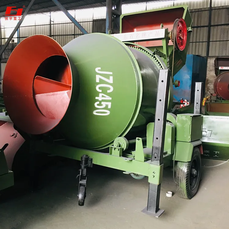 big cement mixer,Factory supply JZC450 electric big concrete mixer machine price in China