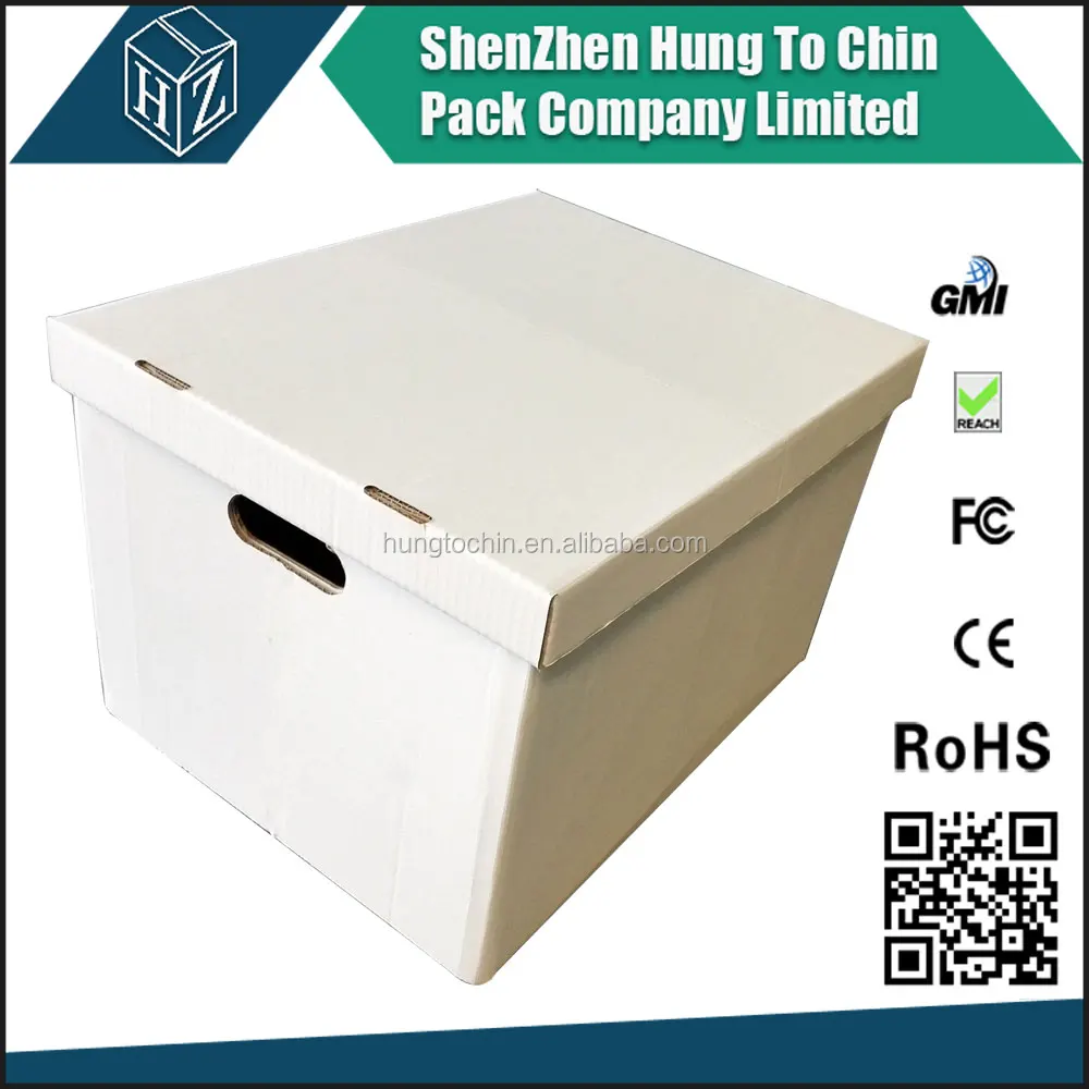 
White folder portable grocery storage boxes cardboard 
