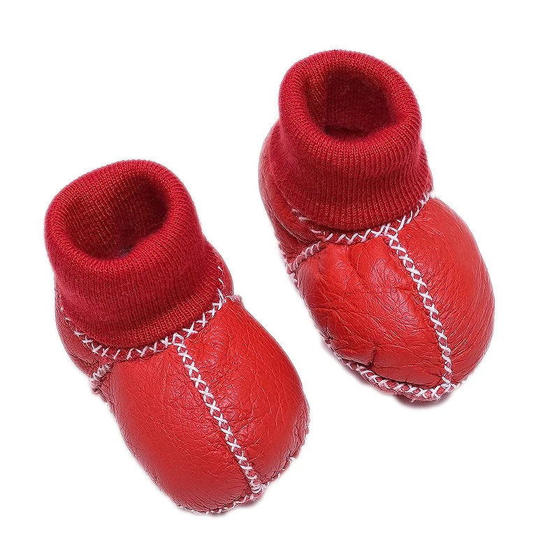 Genuine sheepskin Fur winter Baby Shoes
