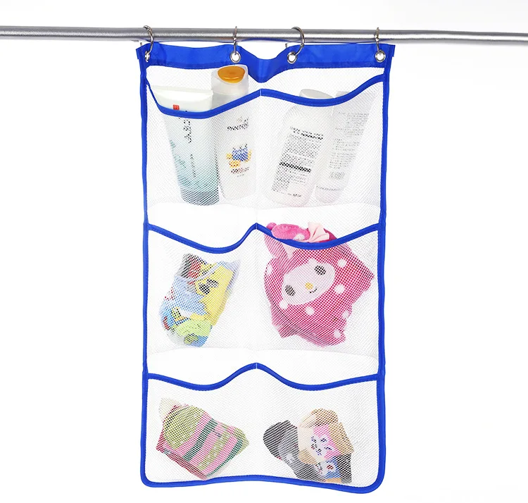 Mesh Bath Toy Organizer Hanging Multi-Use Net Bags Baby Bath Toy Storage & Bathroom or Shower Caddy-Set