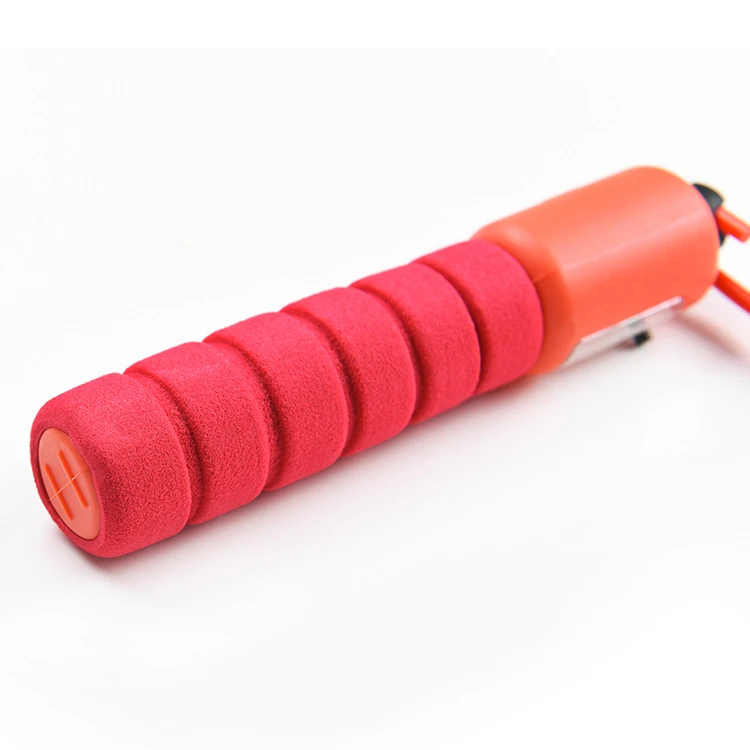 Cheap jump rope long handle skipping rope plastic jump rope with counter