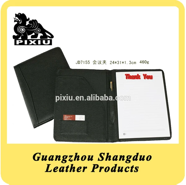 Leather Presentation Folder A4 Conference File Holder