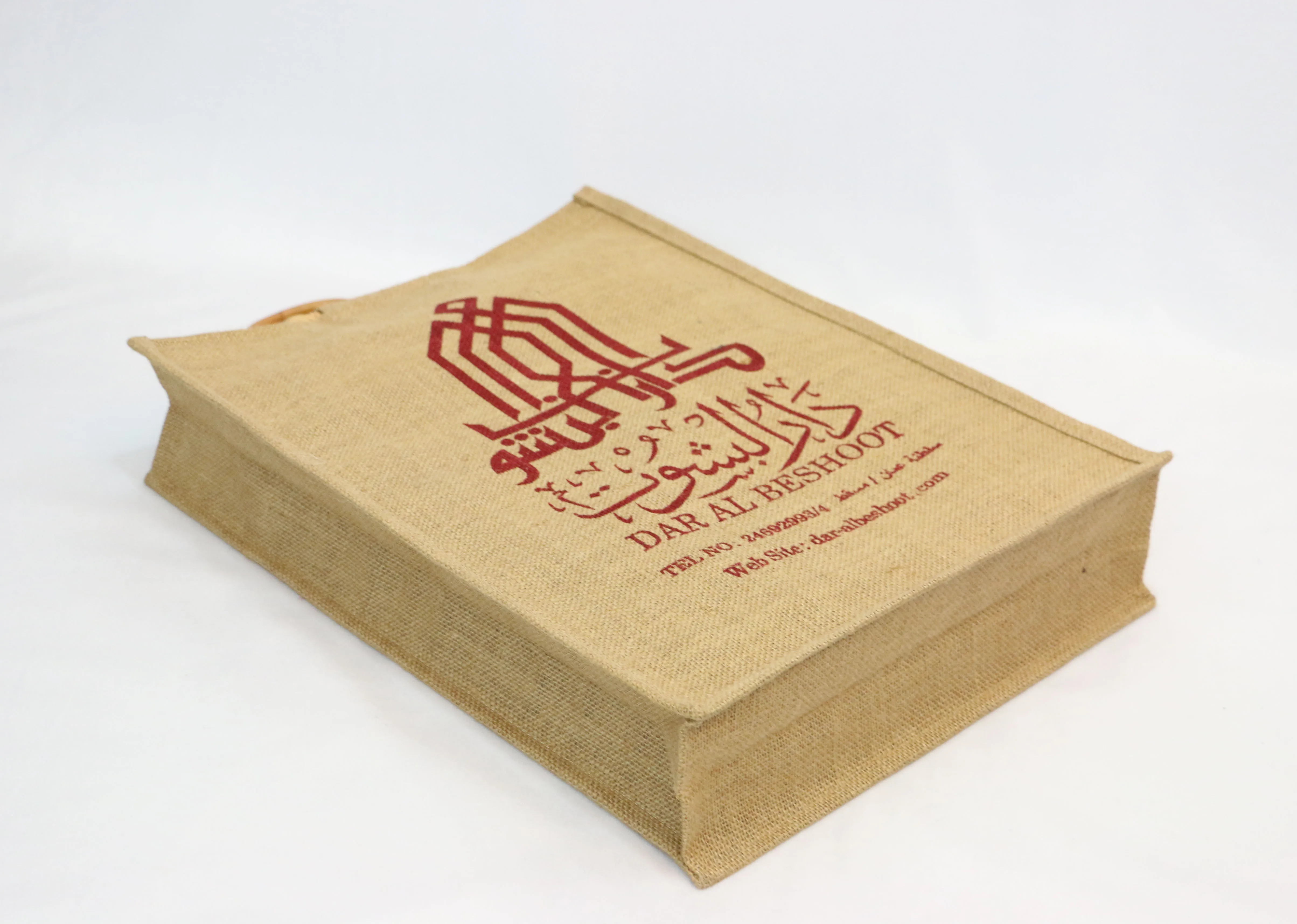 Wholesale Plain Hessian Shopper Bag Custom Printed Large Natural Eco Friendly Burlap Jute Shopping Tote Beach Bag With Logos