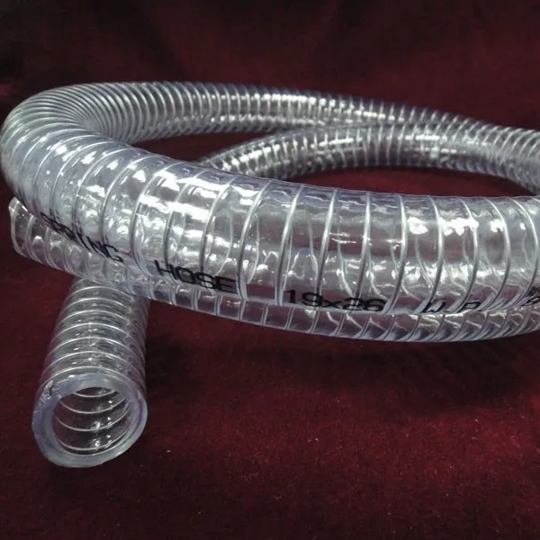 High quality PVC reinforced flexible spring steel wire hose flexible stainless pvc steel wire hose