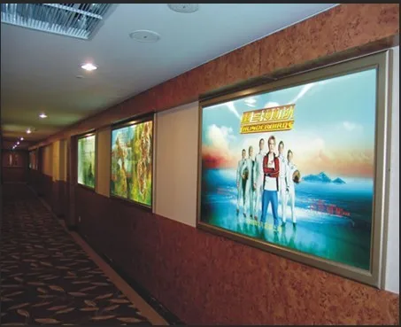 Custom size wall mounted Aluminum Snap Frame LED advertising Light Box/Menu board