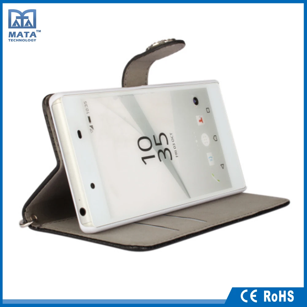 Индивидуальные ИСКУССТВЕННАЯ Кожа Аргументы За телефона Sony Z5 компактный