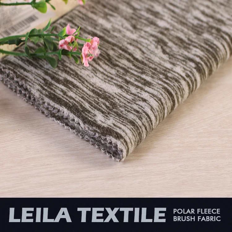 Китай поставщиков полиэстер два тона slub вязать DTY antipilling ткани флис