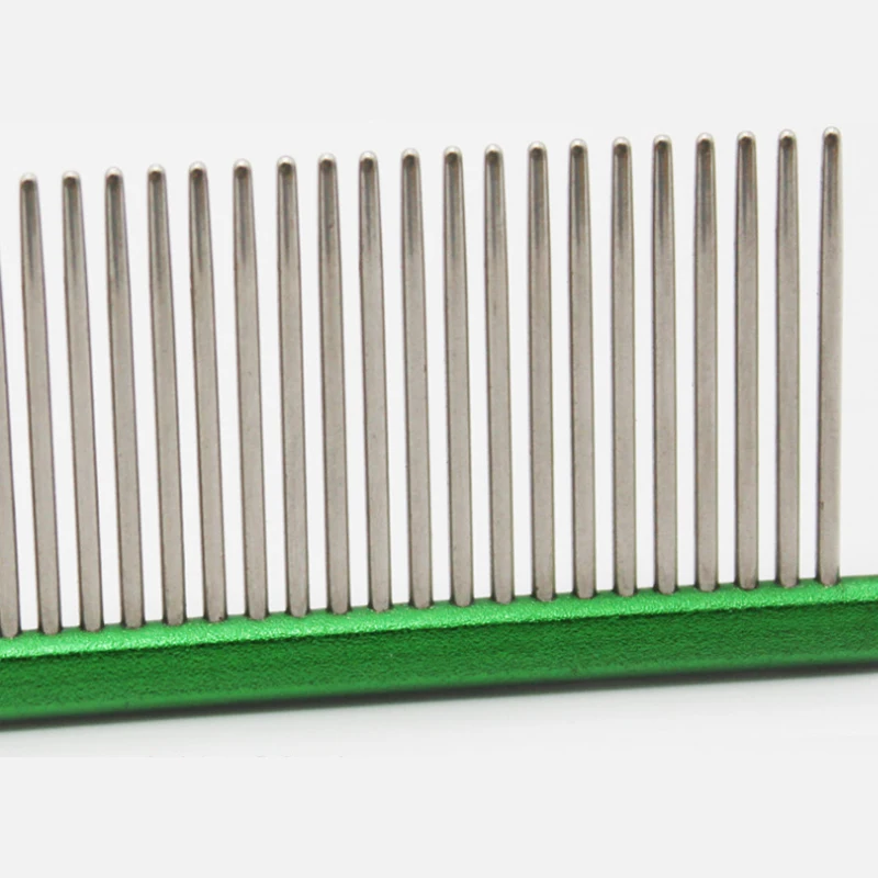 
Hot style Flat handle Pet Stainless Steel row practical dog metal Comb 