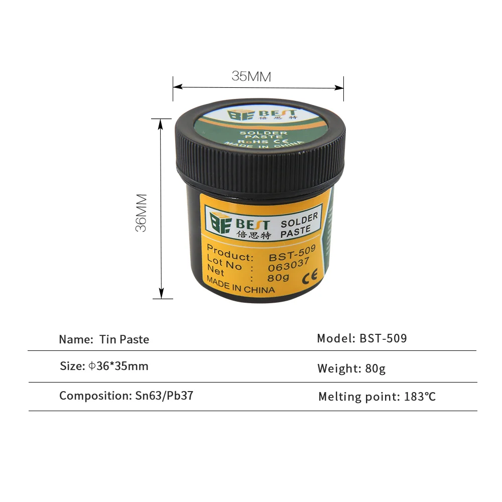 Лучшая 509 OEM ODM Изолированная постоянная температура Бессвинцовая изоляционная паяльная паста для ремонта SMD & BGS IC