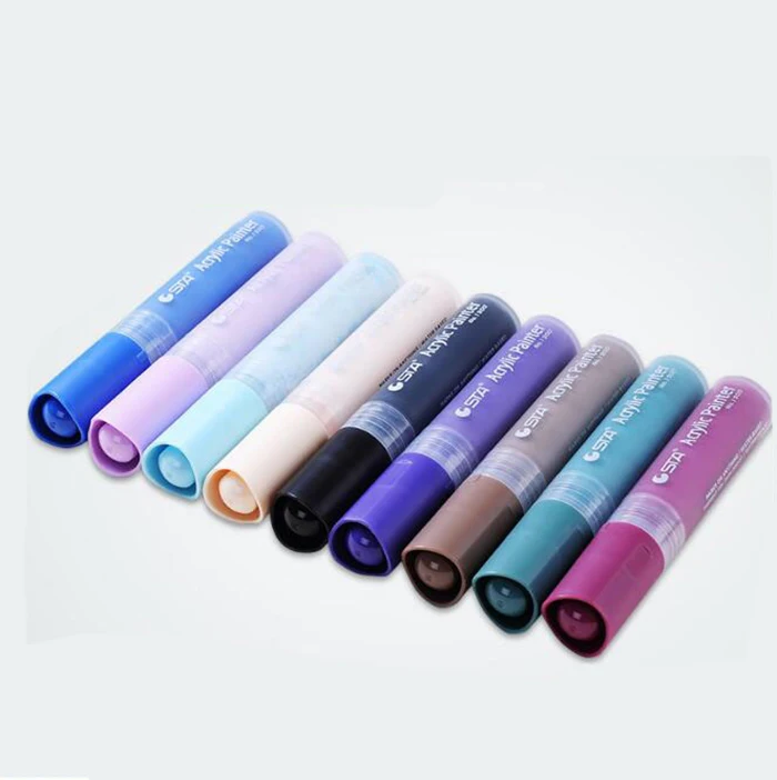 
Wholesale 28 Colors Water Based Graffiti Acrylic Paint Marker Pens For Paper, Rocks, Wood, Canvas, Glass, Ceramics, 