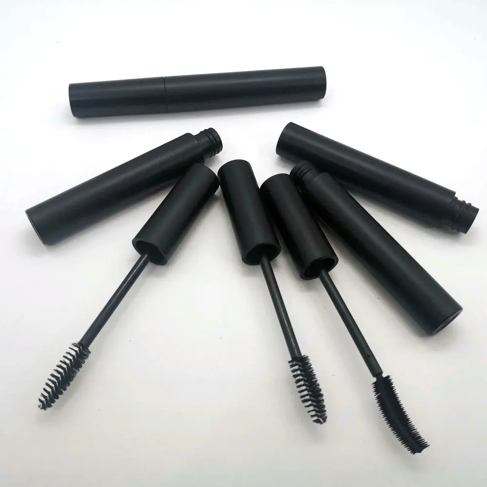 matt black 4ml empty mascara tube container with silicone tip