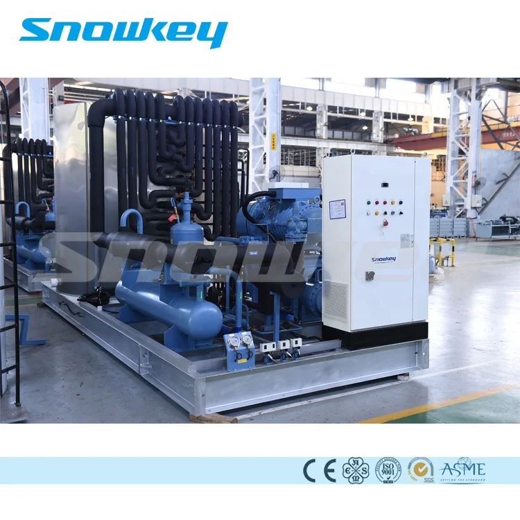 
Snowkey 40 Tons Ice Making Machine Flake Ice Machine for Ice Plant 