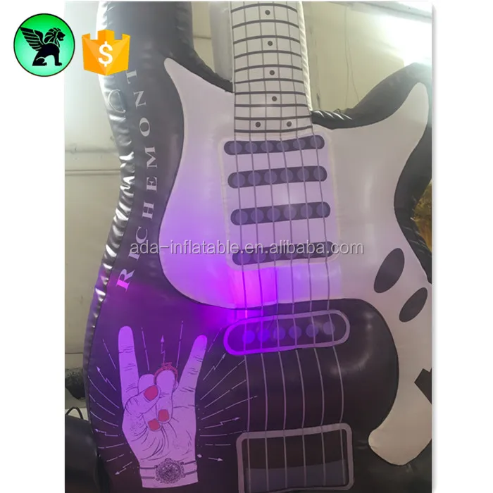 Replica Inflatable Customized 2m Lighting Guitar Inflatable Model For Advertising A2422