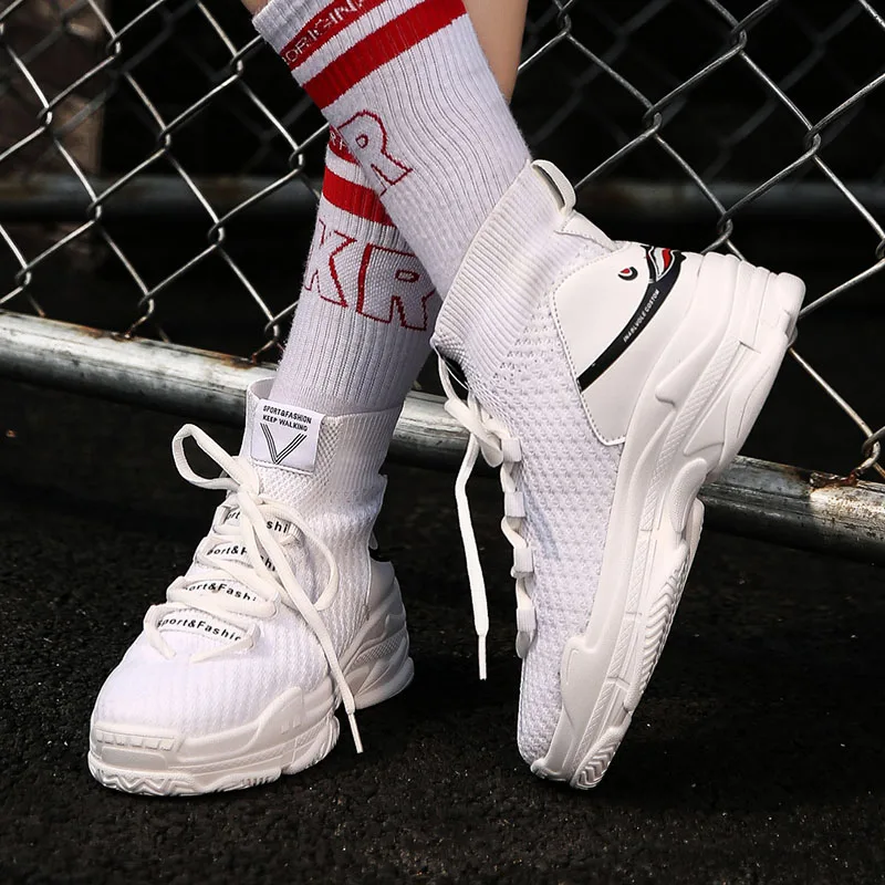 Trend Women Sneakers Causal Socks Chunky Shoes,High Top Fashion Women Sneakers Shoes Platform Female Sneakers Women