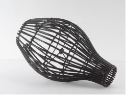 Hot selling black rattan handicraft pendant lampshade