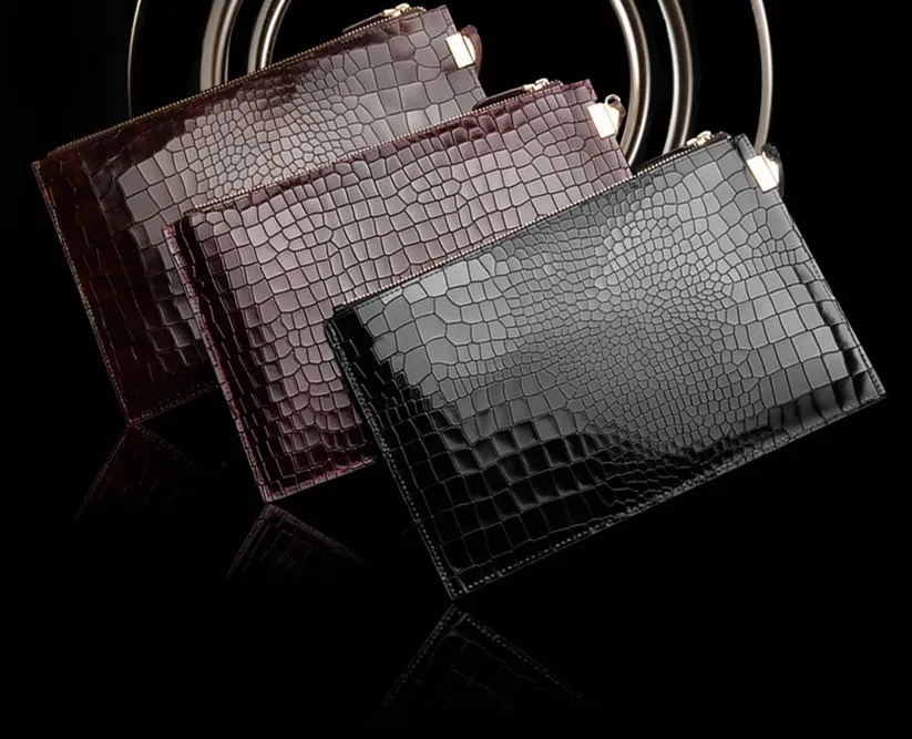 Good quality hot selling Genuine leather Men Fashion and trendy custom phone crocodile wallet for sale