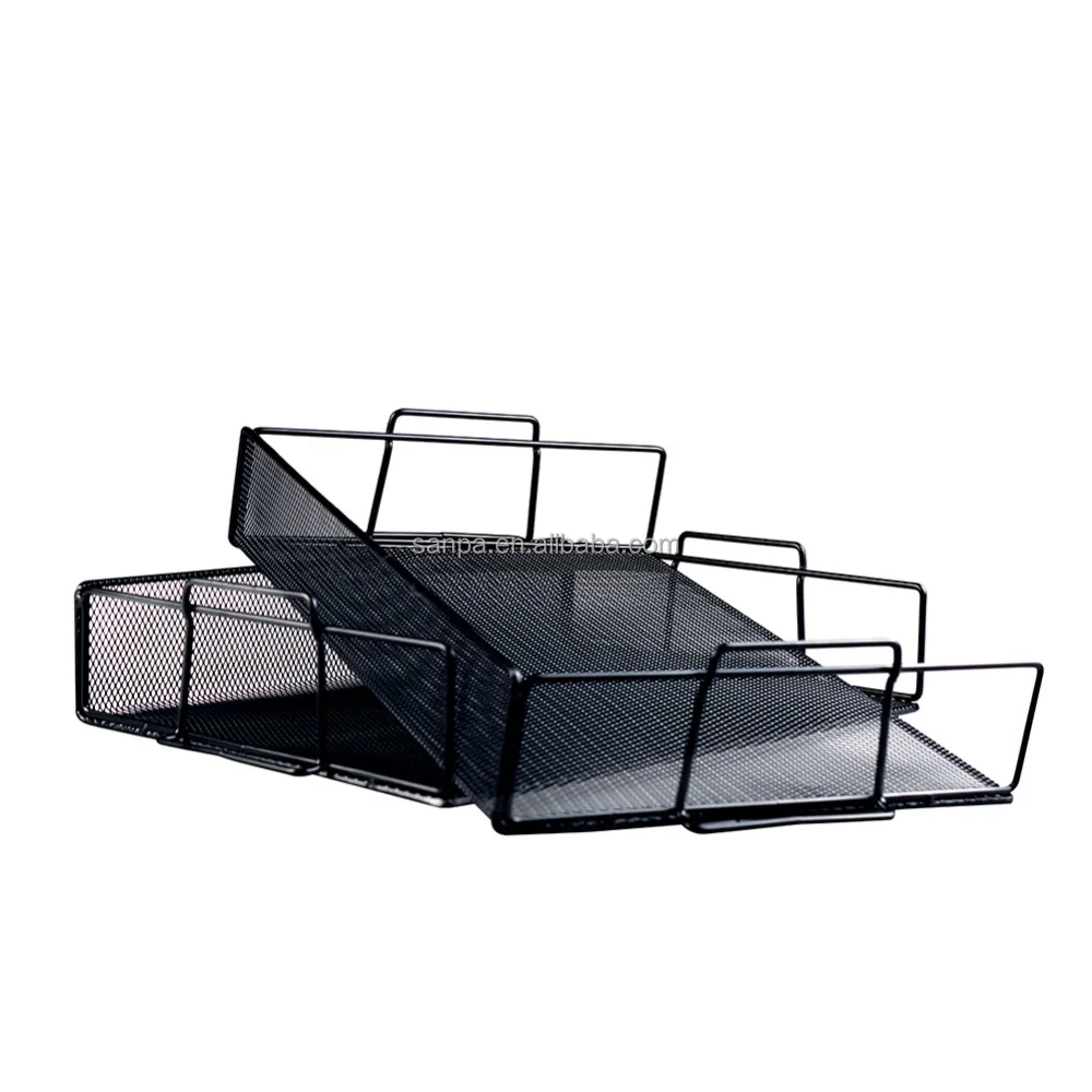 
Hangzhou Office Supplier Metal Mesh Stackable A4 Paper Document Tray 