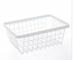 Kitchen Accessories Online  Shopping  Metal Wire Cotton liner Storage Basket Bin
