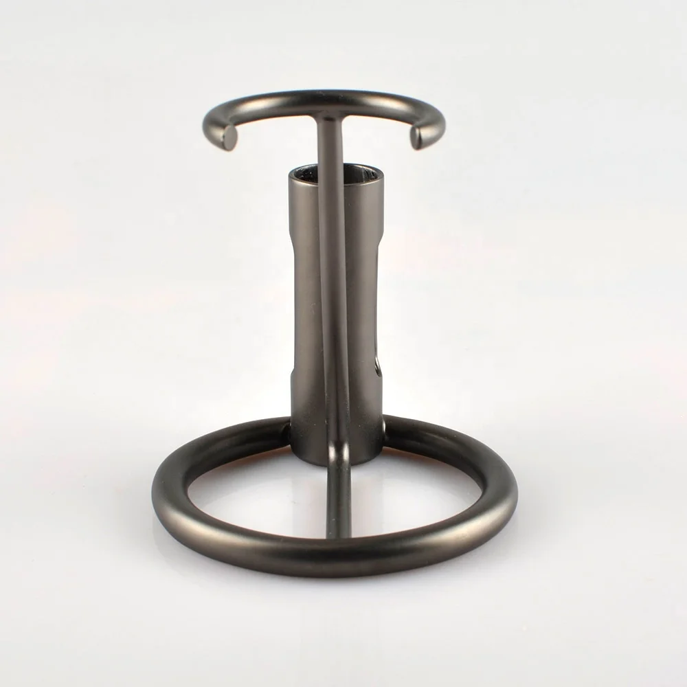 High Quality Chrome Matte Black Shaving Razor and Brush Stand Safety Razor Stand