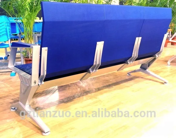 
Heavy Duty 3-Seater Public Area Polyurethane PU Foam Bench for Airport 