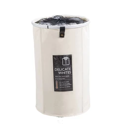 New Arrival Tall Cylinder Waterpoof Laundry Basket With Pop Up Mesh