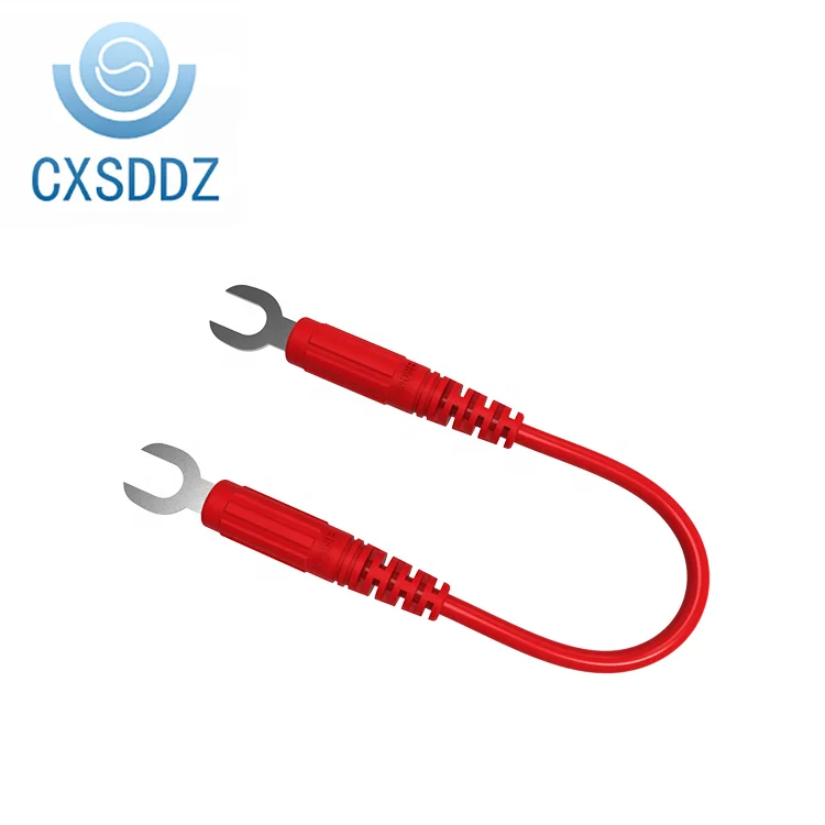 CXSDDZ 6mm U Shape Banana Plug Spade Plug test cable leads