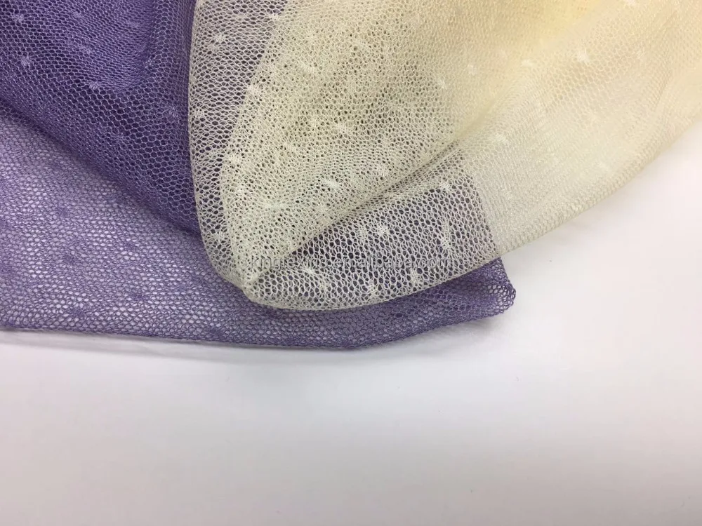 nylon wholesale yarn tulle mesh very shiny Fabric tricot fabric for children