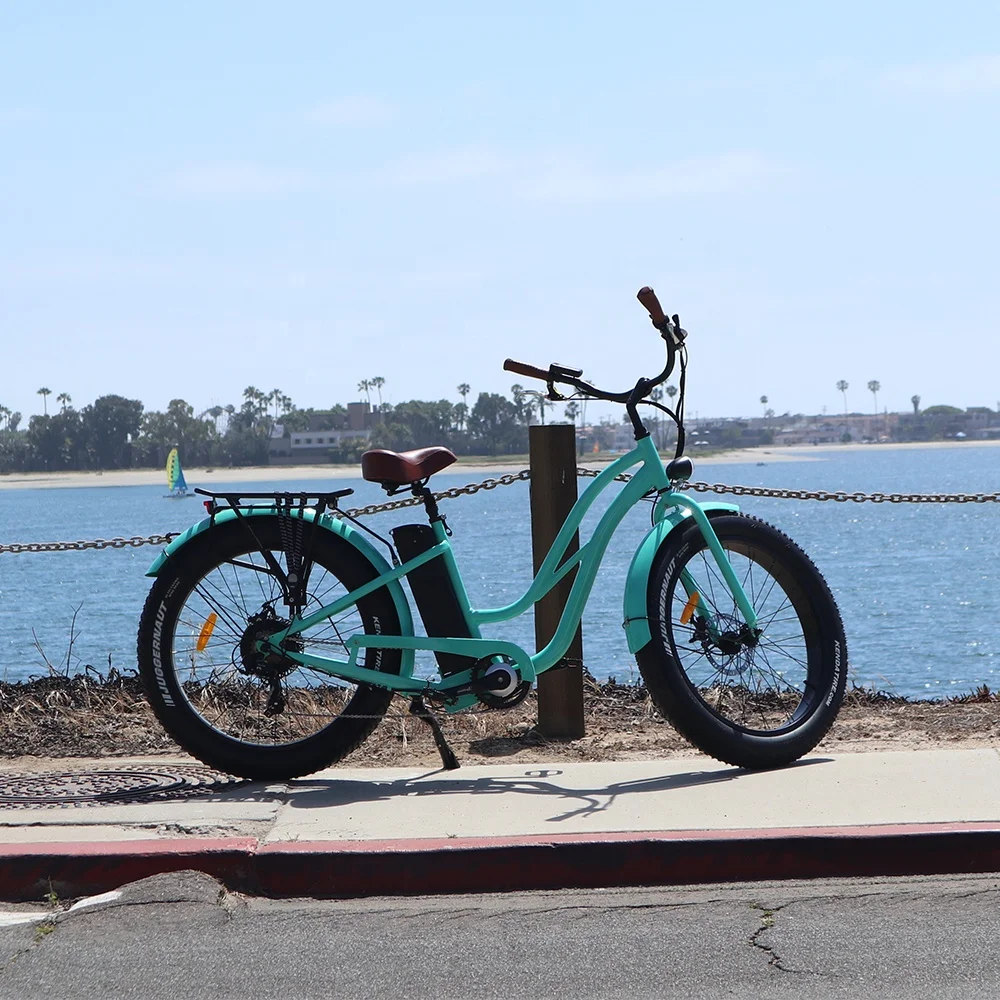 48V 500W powerful e-bike lady step through beach hummer cruiser electric bike electric bicycle 2020