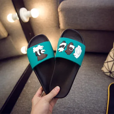 Cartoon parent-child anti-skid thickening bathroom slippers